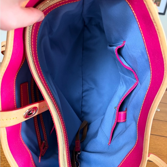 Dooney & Bourke Seafoam and Tan Leather Tote Bag - Picture 9 of 9